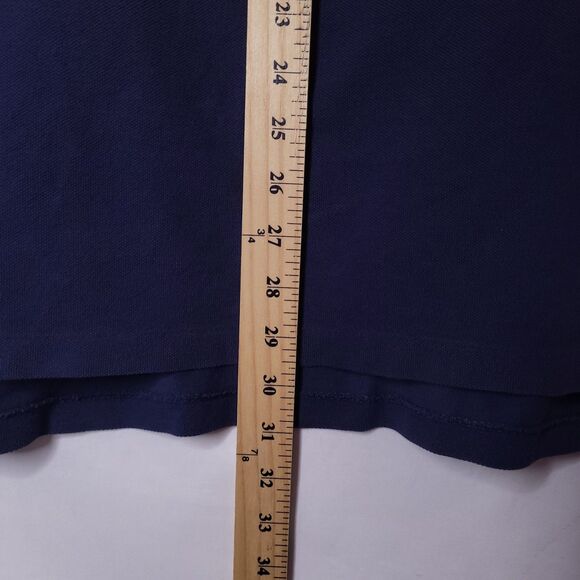 Ralph Lauren Polo Shirt Mens Large Navy Ree Pony Cotton Vintage - Picture 7 of 11